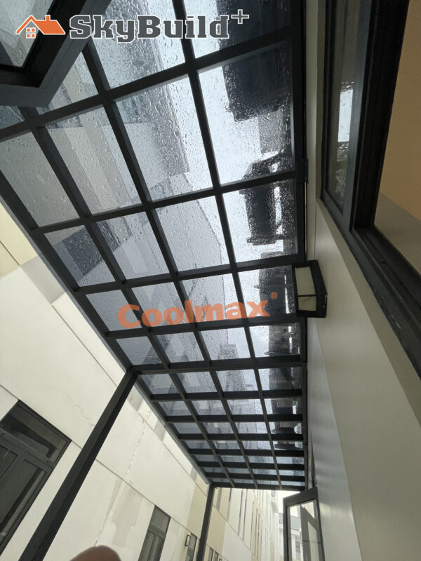 Ứng dụng mái hiên tấm poly đặc